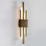 Tanto Double Wall Sconce - Antique Brass / Antique Brass