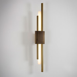 Tanto Wall Sconce - Antique Brass / Antique Brass