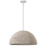 Breanne Pendant - Matte White / Vintage White