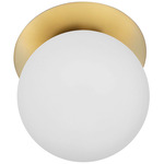 Burlat Wall Sconce - Aged Brass / White