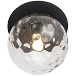 Burlat Wall Sconce - Matte Black / Clear