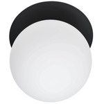Burlat Wall Sconce - Matte Black / White