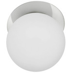 Burlat Wall Sconce - Polished Chrome / White