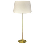 Dalia Floor Lamp - Aged Brass / White