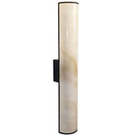 Nena Wall Sconce - Matte Black / Faux Alabaster