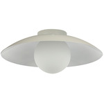 Olivia Ceiling Light - Matte Beige / Opal