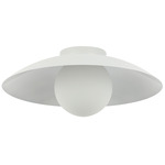 Olivia Ceiling Light - Matte White / Opal