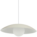 Olivia Pendant - Matte Beige / Opal