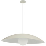 Olivia Pendant - Matte Beige / Opal