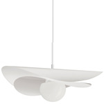 Paven Pendant - Matte White / Opal