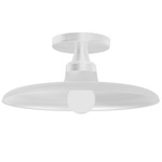 Quentin Semi Flush Ceiling Light - Matte White / Matte White / Matte White