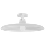 Quentin Semi Flush Ceiling Light - Matte White / Matte White / Matte White