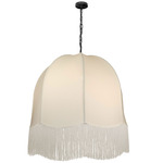 Reina Pendant - Matte Black / White