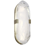 Willmina Wall Sconce - Aged Brass / White