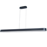 Walsh Linear Pendant - Matte Black / Alabaster