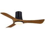Corke Smart Ceiling Fan with Light - Black / Koa / Koa