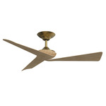 Yogi Smart Ceiling Fan - Brushed Satin Brass / Natural
