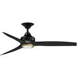 Spitfire DC Smart Ceiling Fan - Black / Brushed Satin Brass / Black