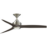 Spitfire DC Smart Ceiling Fan - Brushed Nickel / Dark Walnut