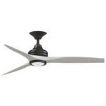 Spitfire DC Smart Ceiling Fan - Dark Bronze / White Washed