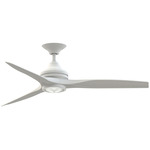 Spitfire DC Smart Ceiling Fan - Matte White / White Washed