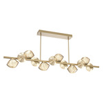 Mesa Twisted Branch Chandelier - Gilded Brass / Mesa Amber