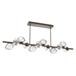 Mesa Twisted Branch Chandelier - Flat Bronze / Mesa Clear