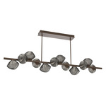 Mesa Twisted Branch Chandelier - Flat Bronze / Mesa Smoke