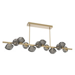 Mesa Twisted Branch Chandelier - Gilded Brass / Mesa Smoke