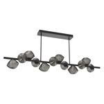 Mesa Twisted Branch Chandelier - Matte Black / Mesa Smoke