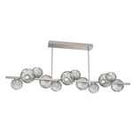 Gaia Twisted Branch Chandelier - Beige Silver / Smoke