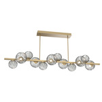 Gaia Twisted Branch Chandelier - Gilded Brass / Smoke