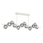 Luna Salt White Twisted Branch Chandelier - Salt White / Smoke Zircon
