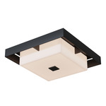 Shadow Box Marine Grade Outdoor Ceiling Flush Light - Marine Grade Black / Marine Grade Black