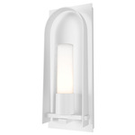 Triomphe Outdoor Wall Light - Marine Grade White / Opal