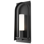 Triomphe Outdoor Wall Light - Marine Grade Black / Opal