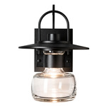Mason Outdoor Wall Sconce - Marine Grade Black / Clear