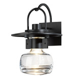 Mason Outdoor Wall Sconce - Marine Grade Black / Clear