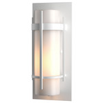 Banded Outdoor Wall Sconce - Marine Grade White / Opal