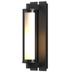 Fuse Outdoor Wall Sconce - Marine Grade Black / Clear / Opal