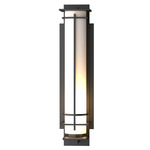 After Hours Outdoor Wall Sconce - Marine Grade Black / Opal