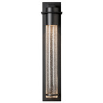 Airis Dark Sky Outdoor Wall Sconce - Marine Grade Black / Seeded Clear