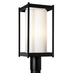 Cela Outdoor Post Light - Marine Grade Black / Opal
