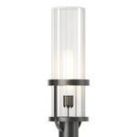 Alcove Outdoor Post Light - Marine Grade Black / Clear