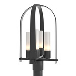 Triomphe Outdoor Post Light - Marine Grade Black / Opal