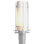 Banded Outdoor Post Light - Marine Grade White / Opal