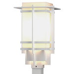 Tourou Outdoor Post Light - Marine Grade White / Opal