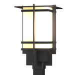 Tourou Outdoor Post Light - Marine Grade Black / Opal