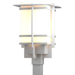 Tourou Outdoor Post Light - Marine Grade White / Opal