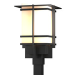 Tourou Outdoor Post Light - Marine Grade Black / Opal